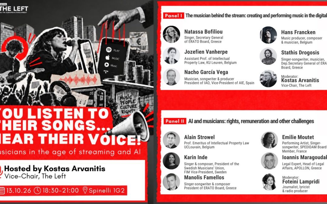 You listen to their songs – hear their voice Musicians in the age of streaming and AI